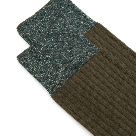 Berlino Wool Socks (Military Green)