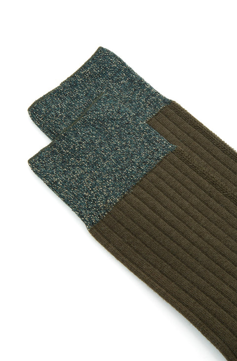 Berlino Wool Socks (Military Green)