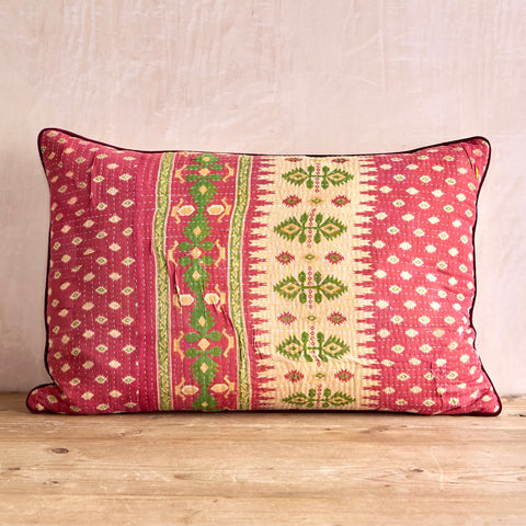 Vintage Kantha And Block Print Cushions