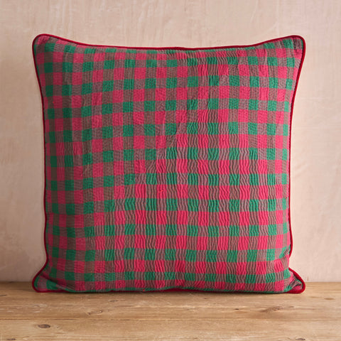 Vintage Kantha Christmas Cushions