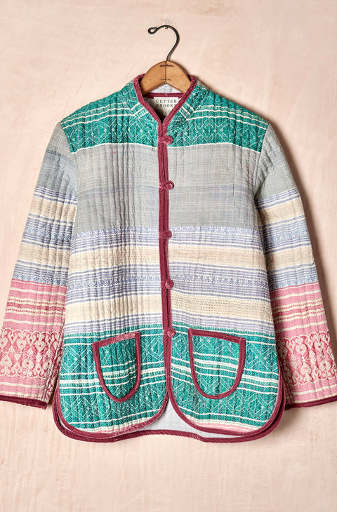 Quilted Kantha Jacket (small)