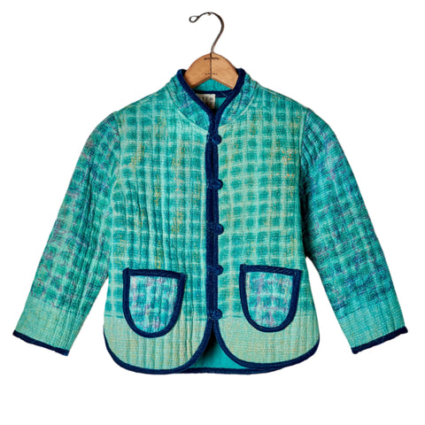 Kids Quilted Kantha Jacket (medium)