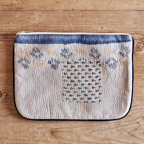 Kantha Quilt Pouch (large)