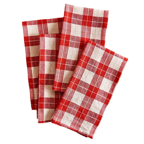 Red Check Napkins