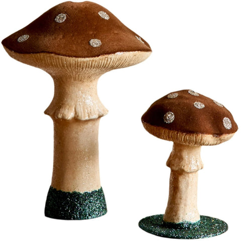 Velvet Mushroom Decorations