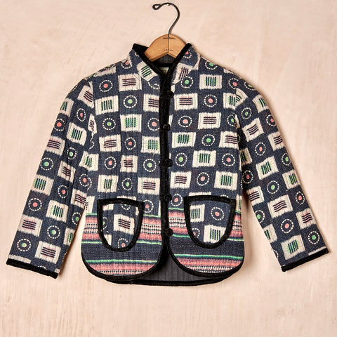 Kids Quilted Kantha Jacket (medium)