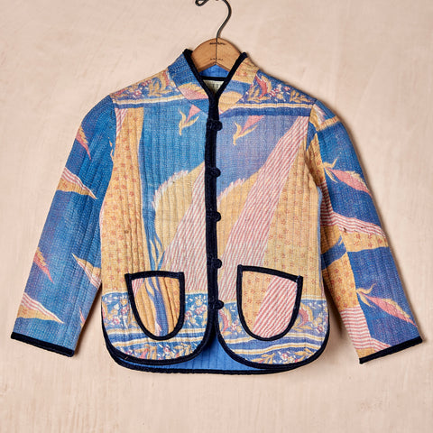 Kids Quilted Kantha Jacket (medium)