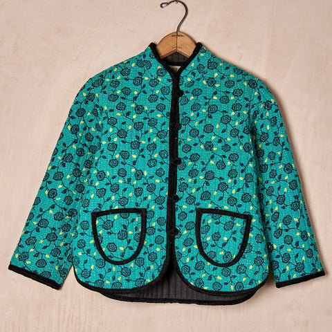 Kids Quilted Kantha Jacket (large)