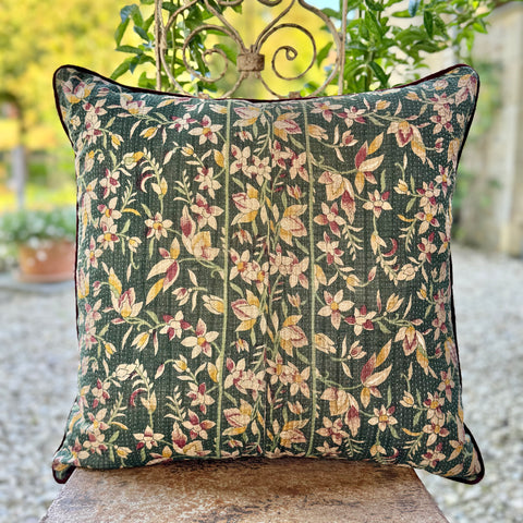 Vintage Kantha And Block Print Cushions