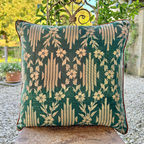 Vintage Kantha And Block Print Cushions