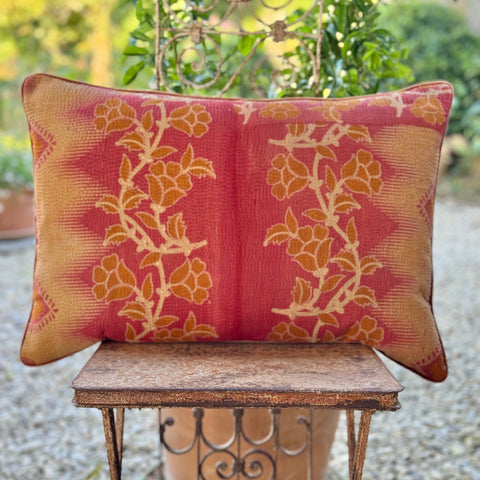 Vintage Kantha And Block Print Cushions