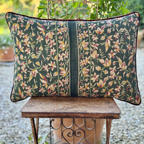 Vintage Kantha And Block Print Cushions