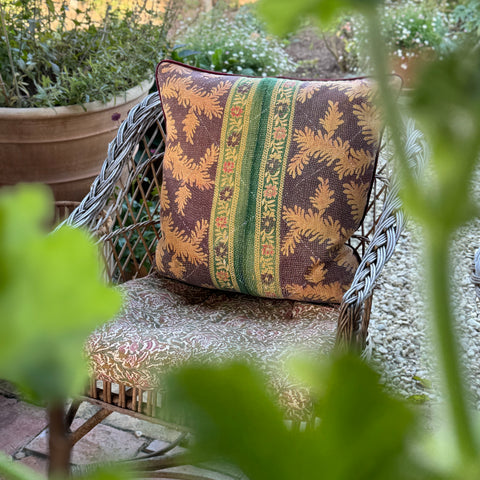 Vintage Kantha And Block Print Cushions