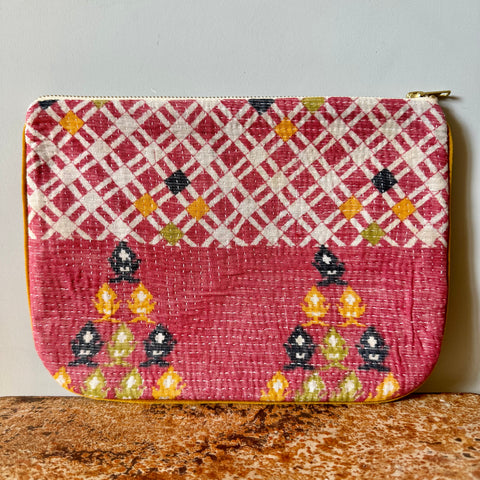 Kantha Quilt Pouch