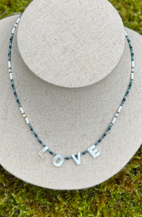 LOVE Beaded Necklace