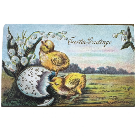 Vintage-Inspired Easter Postcard