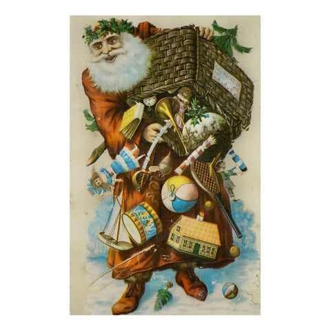 Scrapbook Santa Postcard (Pack of 10)