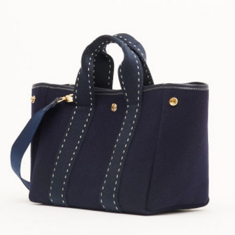 Traversée Medium Bag, Navy Sellier