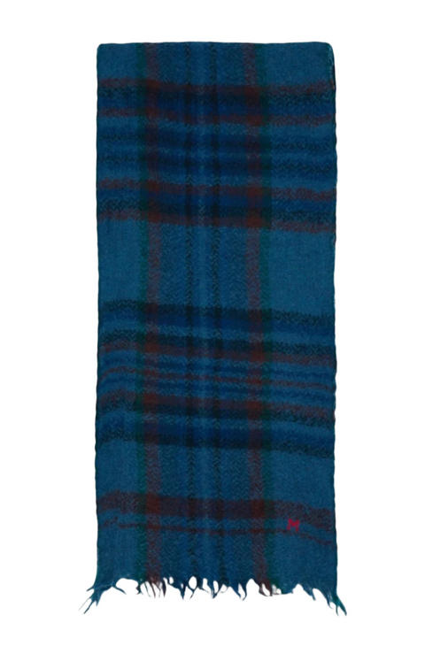 Wool Scarf No.699 (Navy Blue)