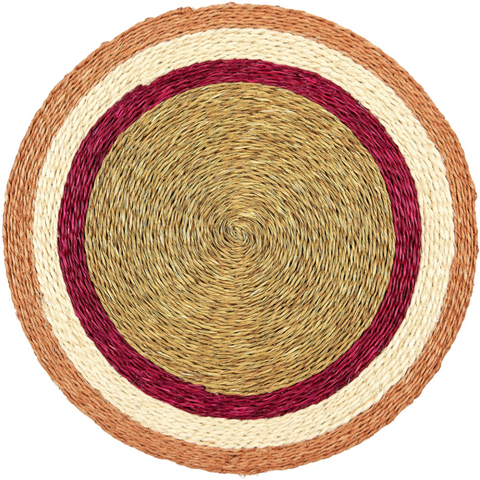 Tri-Coloured Sisal Placemat