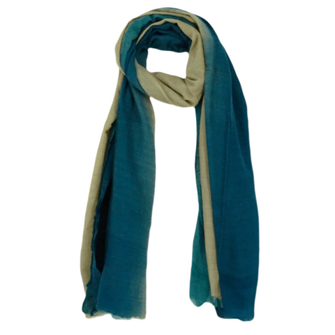 Wool Scarf No.757 (Navy Blue)