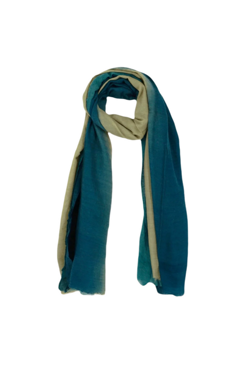 Wool Scarf No.757 (Navy Blue)