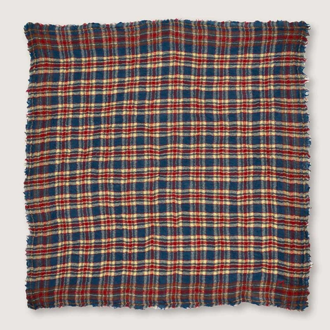 Wool Bandana No.677 (Navy Tartan)