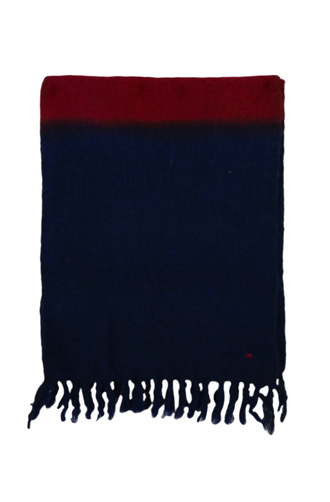 Wool Scarf No.698 (Red Wine)