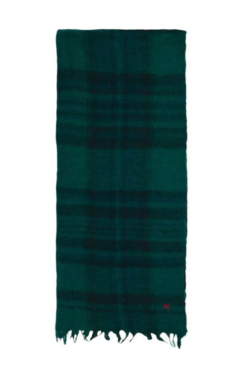 Wool Scarf No.699 (Bottle Green)