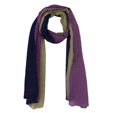 Wool Scarf No.757 (plum)