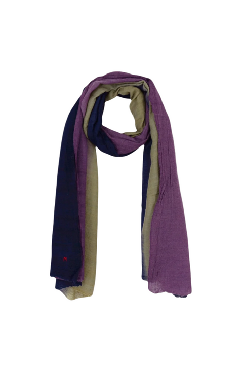 Wool Scarf No.757 (plum)