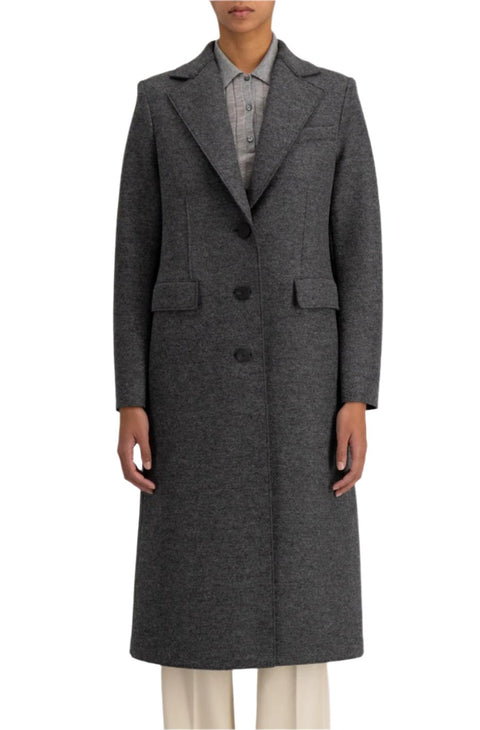 Single-breasted Pressed-Wool Overcoat